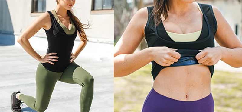 Men Neoprene Sweat Sauna Vest Waist Trainer Slimming Body Shapers Vest Shapewear Corset Gym Underwear Women Fat Burn Tank Top