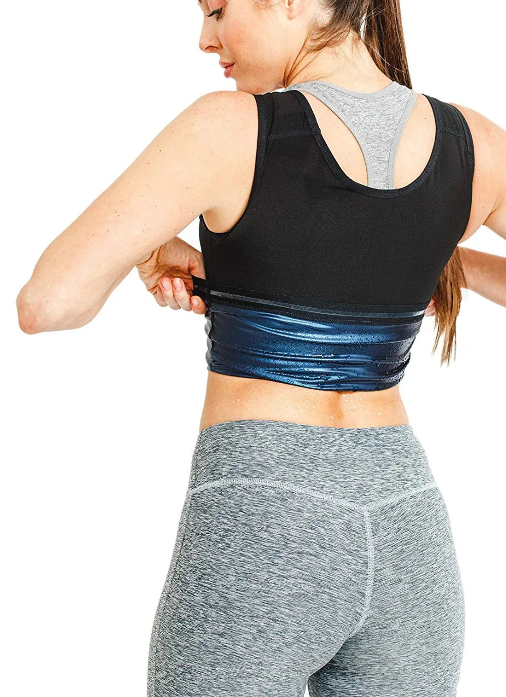 Men Neoprene Sweat Sauna Vest Waist Trainer Slimming Body Shapers Vest Shapewear Corset Gym Underwear Women Fat Burn Tank Top