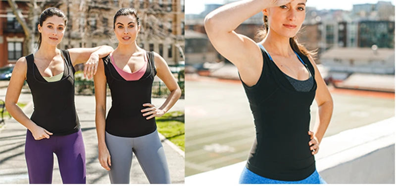 Men Neoprene Sweat Sauna Vest Waist Trainer Slimming Body Shapers Vest Shapewear Corset Gym Underwear Women Fat Burn Tank Top