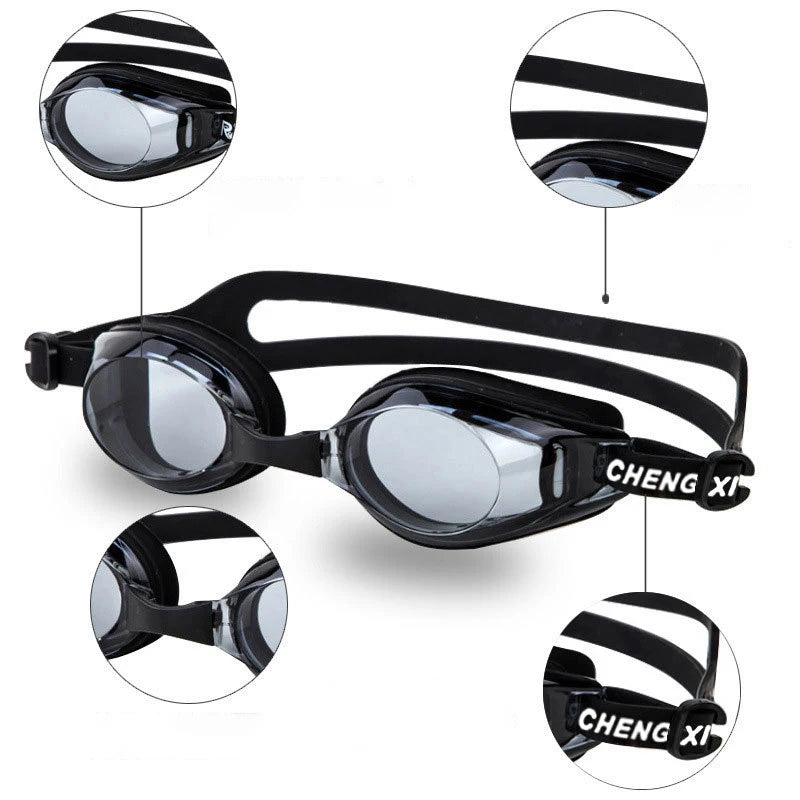 Myopia Swim Goggles Men Women Child Swimming Pool Eyewear Water Sport Waterproof Eyeglasses Anti Fog UV Protect Optical Glasses