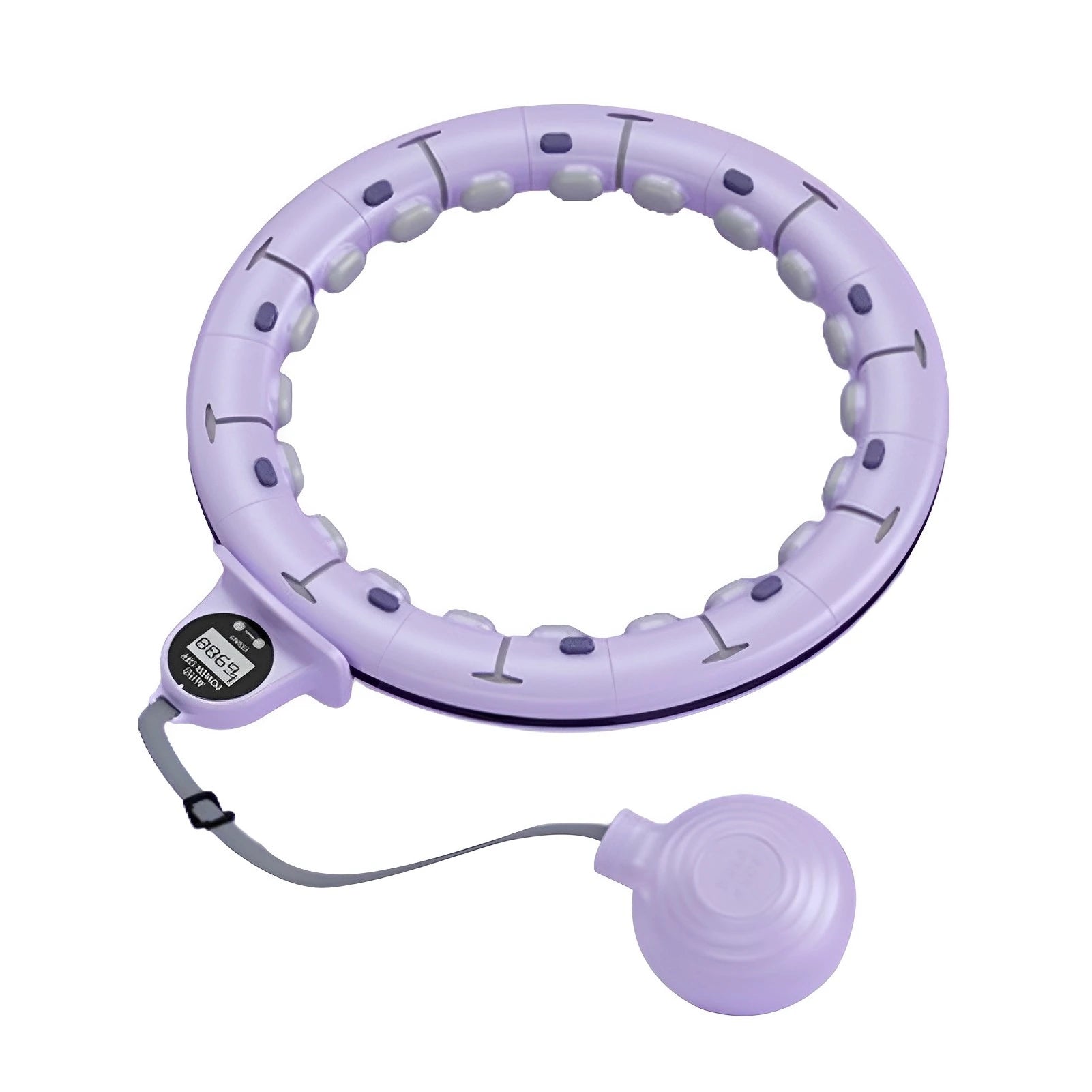 Smart Weighted Fitness Hu La Hoop Fitness Massage Exercise Circle with Ball and Counter for Adults Weight Loss