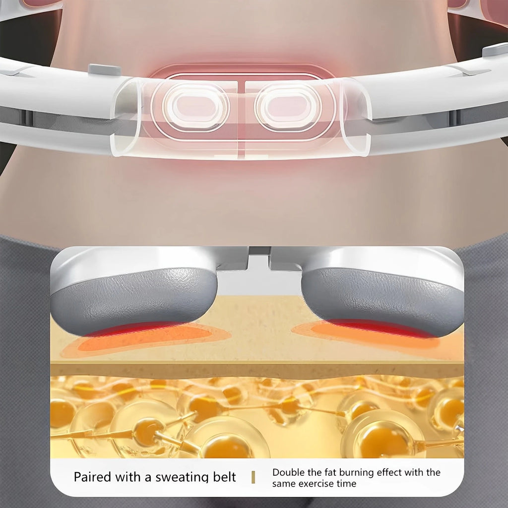 Smart Weighted Fitness Hu La Hoop Fitness Massage Exercise Circle with Ball and Counter for Adults Weight Loss