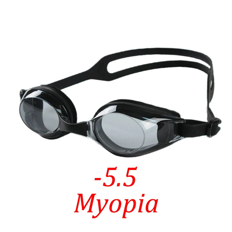 Myopia Swim Goggles Men Women Child Swimming Pool Eyewear Water Sport Waterproof Eyeglasses Anti Fog UV Protect Optical Glasses