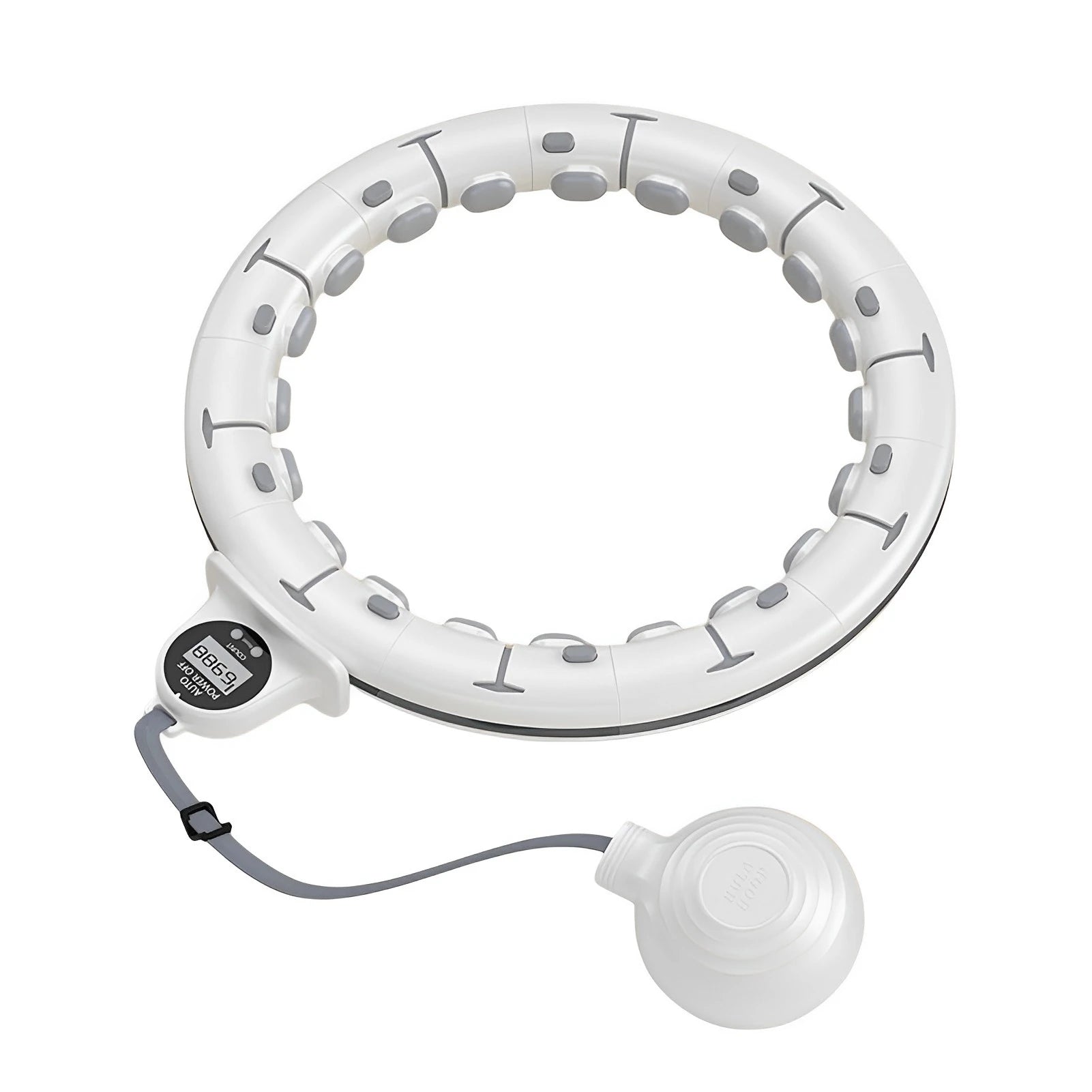 Smart Weighted Fitness Hu La Hoop Fitness Massage Exercise Circle with Ball and Counter for Adults Weight Loss